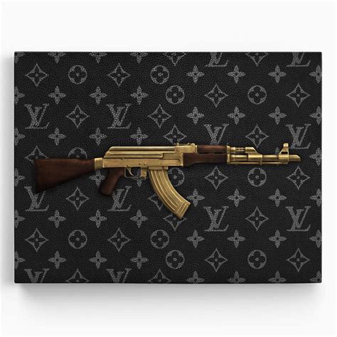 louis vuitton ak 47 poster|Golden AK47 Louis Vuitton Skin Wall Art .